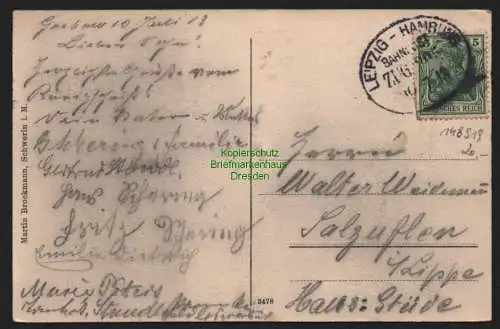 148919 AK Grabow in Mecklenburg 1913 Markt Hafen Realschule Elde bei der Mühle K