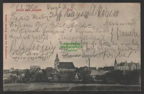 149134 AK Leipnitz Grimma 1911 Kirche Schloss