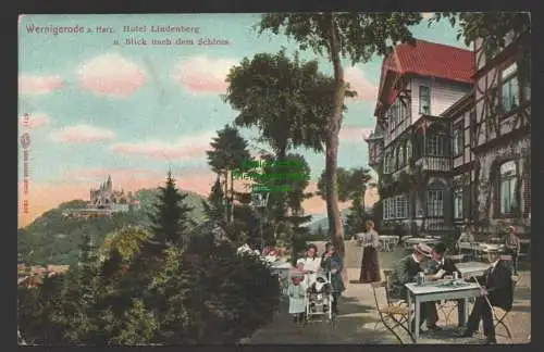 149248 AK Wernigerode um 1910 Hotel Lindenberg