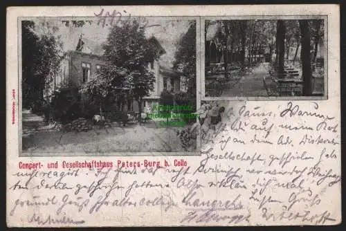 149501 AK Concert- und Gesellschaftshaus Petersburg bei Celle 1905