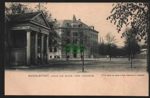 149549 AK Rudolstadt Technikum um 1900