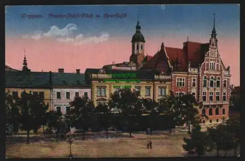 149819 AK Troppau Opava um 1920 Franz Josef Platz