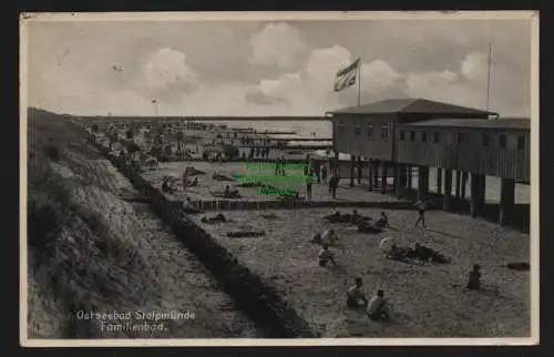 150364 AK Stolpmünde Familienbad 1933