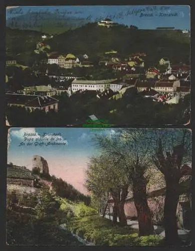 150064 2 AK Brasso Kronstadt Rumänien 1917 Feldpost