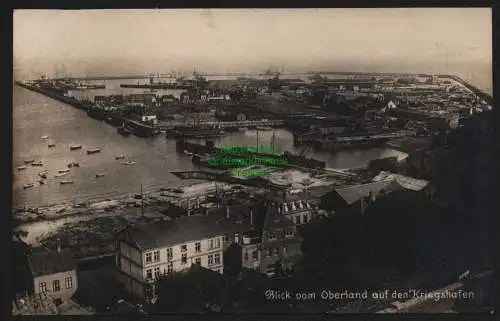 150391 AK Helgoland um 1920 Blick vom Oberland auf den Kriegshafen