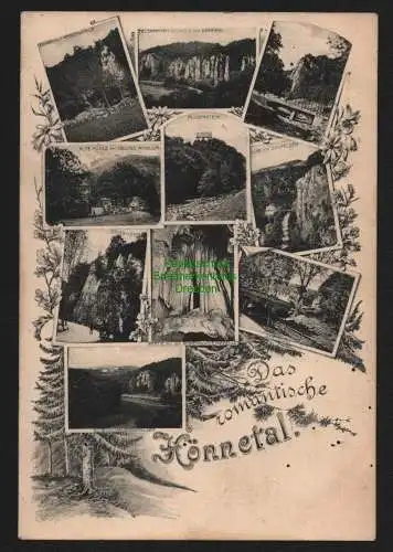 150860 AK Das romantische Hönnetal bei Menden 1905 Eingang Reckenhöhle Uhufelsen