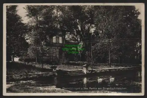 151165 AK Oberröblingen am See Fotokarte Strandschlösschen 1934
