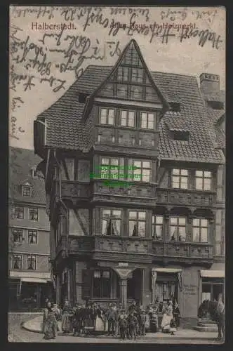 151466 AK Halberstadt 1906 Altes Haus am Holzmarkt Fachwerkhaus