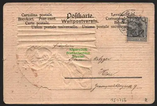 151756 AK Künstlerkarte Köln 1902 Morgen Grüsse Frau am Fenster geprägt