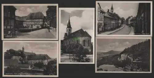 151811 5 AK Worbis Eichsfeld Thüringen 1955 Stadtkirche Lange Straße Kanstein