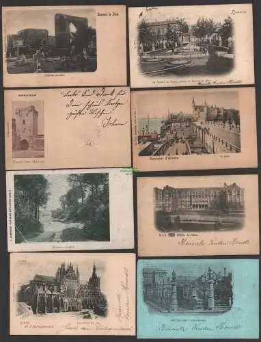 152076 13 AK Brüssel Belgien Petit Salon 1899 Liege Le palais Anvers Le Stehen