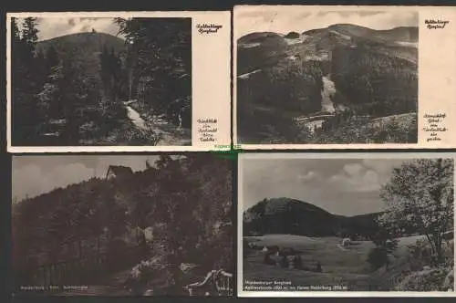 152032 4 AK Waldenburger Bergland  Hornschloß Gebiet 1943 Andreasbaude 1935