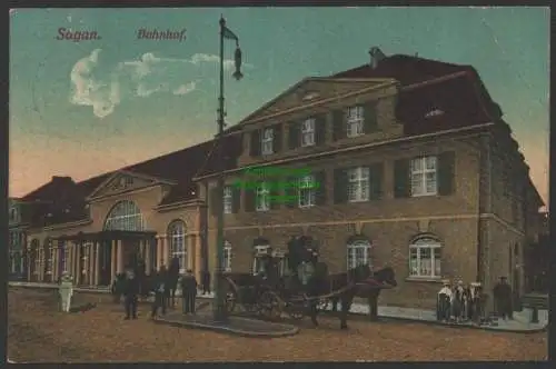 152007 AK Sagan Bahnhof 1915 Zagan