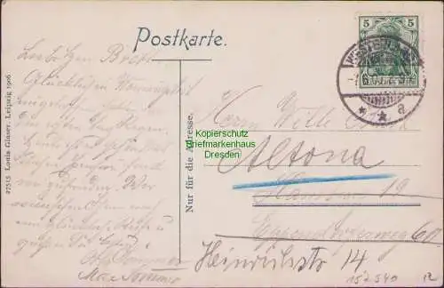 152540 AK Wenningstedt Sylt 1907 Straßenansicht