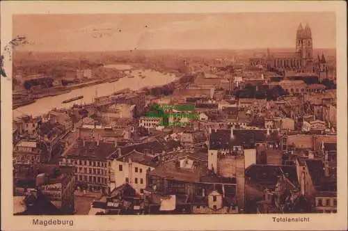 152994 AK Magdeburg Totalansicht 1927