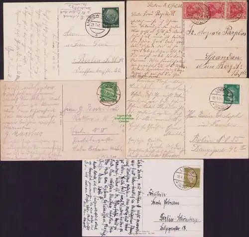 152900 5 AK Lindow Mark Klostertor 1929 Kosterruine 1933 Genesungsheim 1920