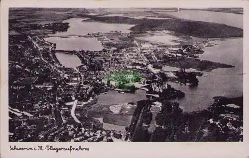 153547 AK  Schwerin i. M. Fliegeraufnahme um 1935