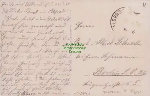 153771 AK Panorama von Albendorf und Calvarienberg Bez. Breslau 1928