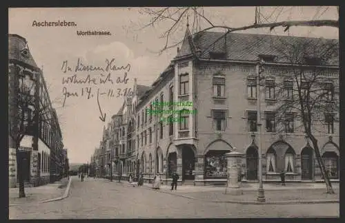 154018 AK Aschersleben Worthstraße 1916 Geschäft Tränkner Rum Tabak