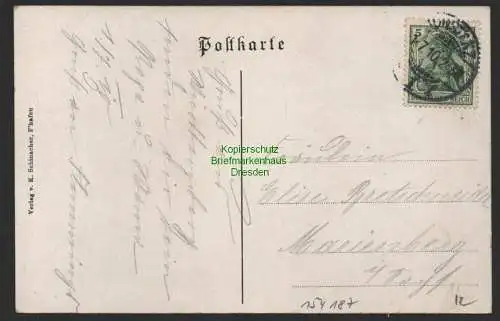 154187 AK Friedrichshafen Panorama mit Luftschiff Zeppelin 1910