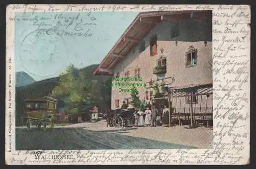 154229 AK Walchensee Gasthaus 1900