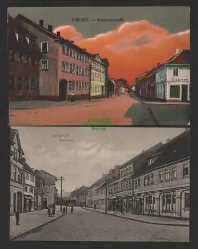 154103 AK Ohrdruff Hohenlohestraße 1918 Marktstraße 1915 Feldpost