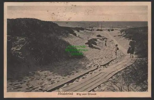 154359 AK Heidebrink auf Wollin 1927 Strandweg