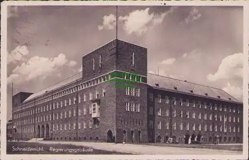 154882 AK Schneidemühl Pila Regierungsgebäude 1938
