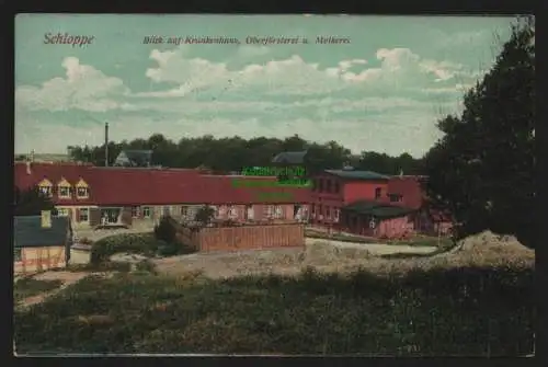 155241 AK Schloppe Czlopa 1910 Krankenhaus Oberförsterei Molkerei