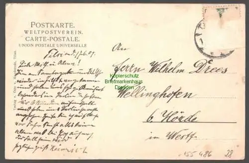 155486 AK Tilsit Ostpr. 1909 Deutsche Straße