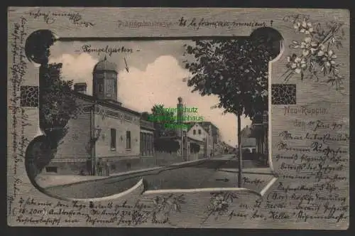 155320 AK Neuruppin 1903 Präsidentenstrasse  Tempelgarten