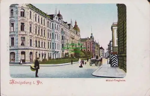 155571 AK Königsberg i. Pr. Um 1905 Mittel Tragheim Geschäft Gustav Tafel