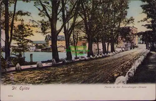 156549 AK Ilawa Deutsch Eylau Westpreußen 1904 Riesenberger Straße mit See