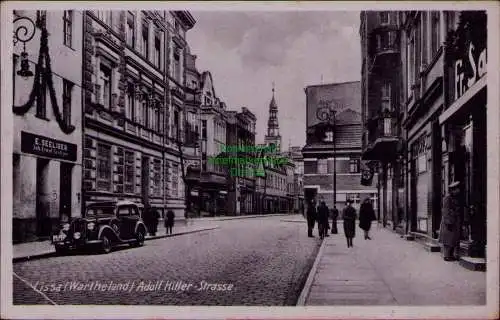 156568 AK Lissa Wartheland Adolf H. Straße Geschäft E. Seeliger um 1940
