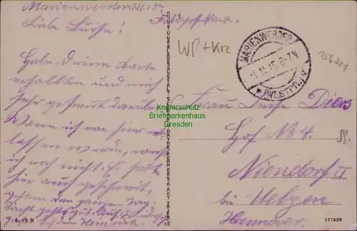 156721 AK Marienwerder Westpreußen Kwidzyn 1915 Marienburger Straße Hotel