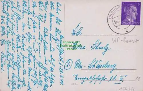 156951 AK Kargowa Unruhstadt Karge 1944 Bahnhofstraße Geschäft Josef Kreischmer