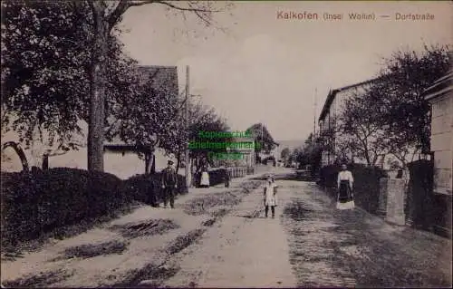 156832 AK Wapnica Kalkofen Insel Wollin Dorfstrasse Misdroy 1913