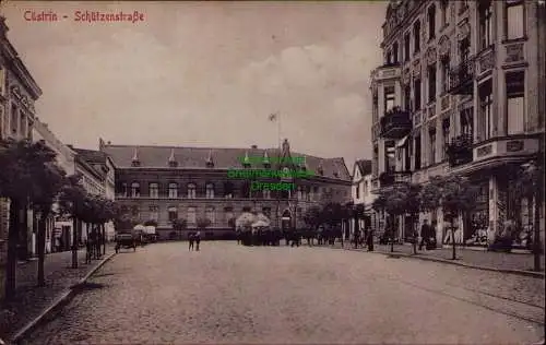 156835 AK Cüstrin Neustadt Küstrin 1917 Schützenstraße