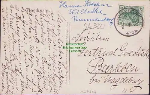 157507 AK Ummendorf (Börde) 1908 Wohnhaus Garten