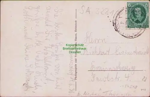 157508 AK Sommersdorf Kr. Neuh. Landkreis Börde 1936 Panorama Totalansicht