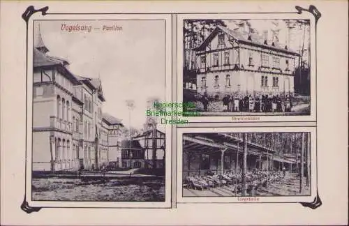 157494 AK Vogelsang Gommern 1914 Pavillon beamtenhaus Liegehalle Heilstätte