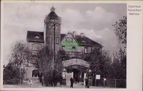 157422 AK Mahlow Bez. Potsdam 1940 Gasthaus Flora Park Schultheiss Patzenhofer