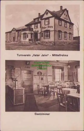 157900 AK Turnverein "Vater Jahn" - Mittelfrohna 1930 Jahnburg 