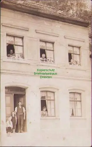 157719 AK Schmölln Sachsen Altenburg 1913 Fotokarte Wohnhaus Hausnummer 56