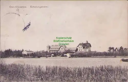 158008 AK Ost Dievenow Dziwnow 1911 Erholungsheim am See