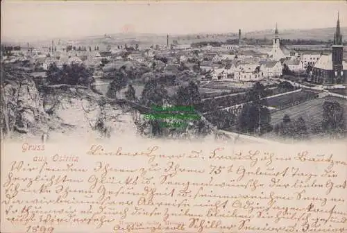 158045 AK Ostritz 1899 Panorama