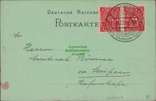 158627 AK Siebenlehn Einladung zur Jagd um 1885 Hasenjagd