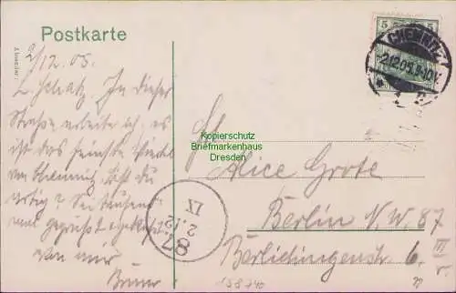 158740 AK Chemnitz 1905 Agricola Strasse