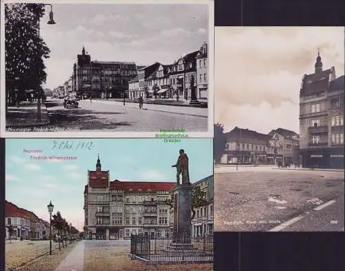 160450 3 AK Neuruppin Friedrich-Wilhelm-Straße 1912 Geschäft Hermann Paries
