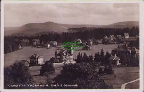 160393 AK Oberhof Thür. Wald 825 m ü. M. Blick n. d. Schneekopf um 1930